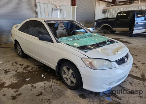 2004 Honda Civic Lx z USA, uszkodzony, nr VIN 1HGEM22554L019566